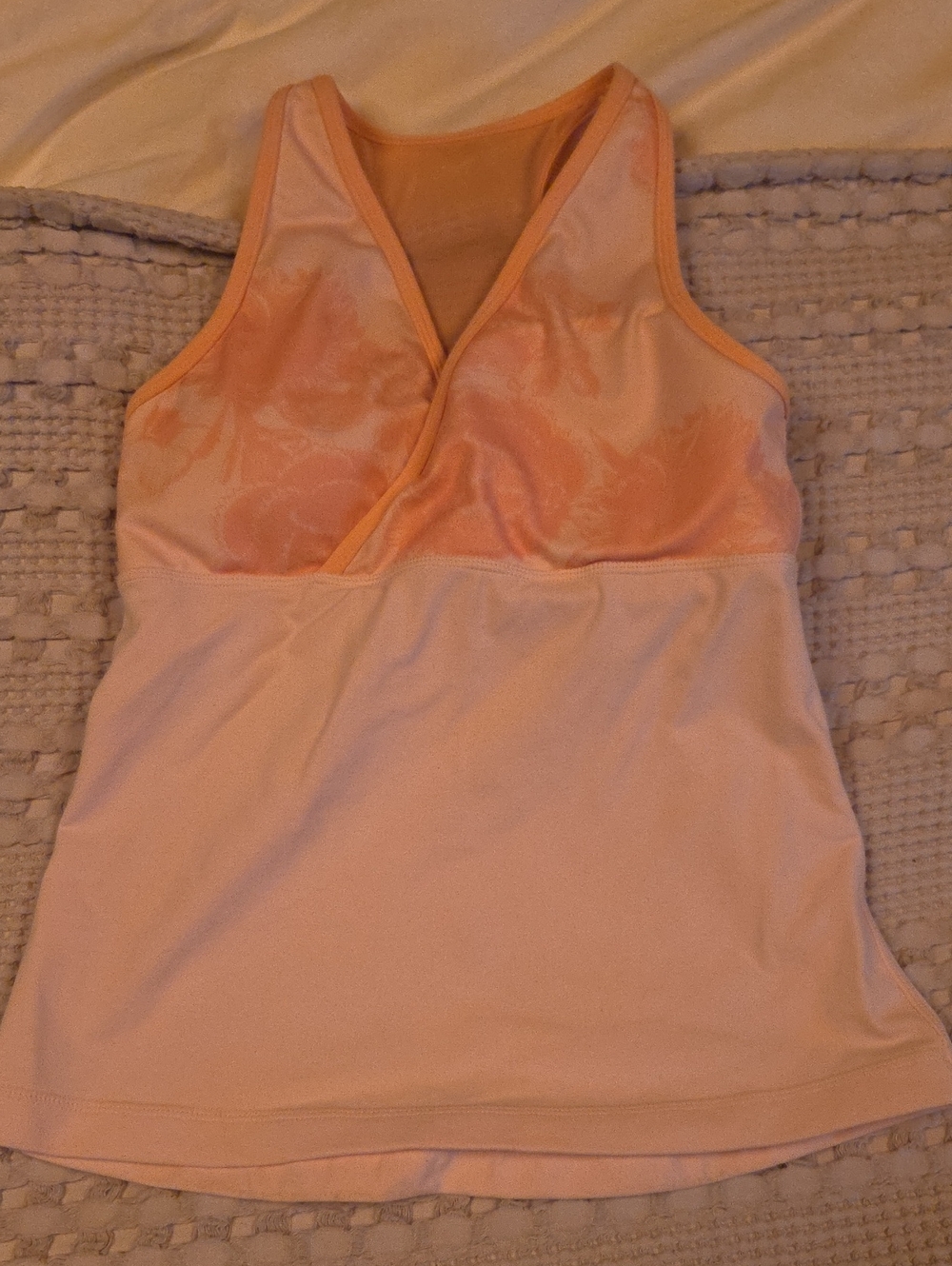 Lululemon Peach Athletic Tank Top Size 6